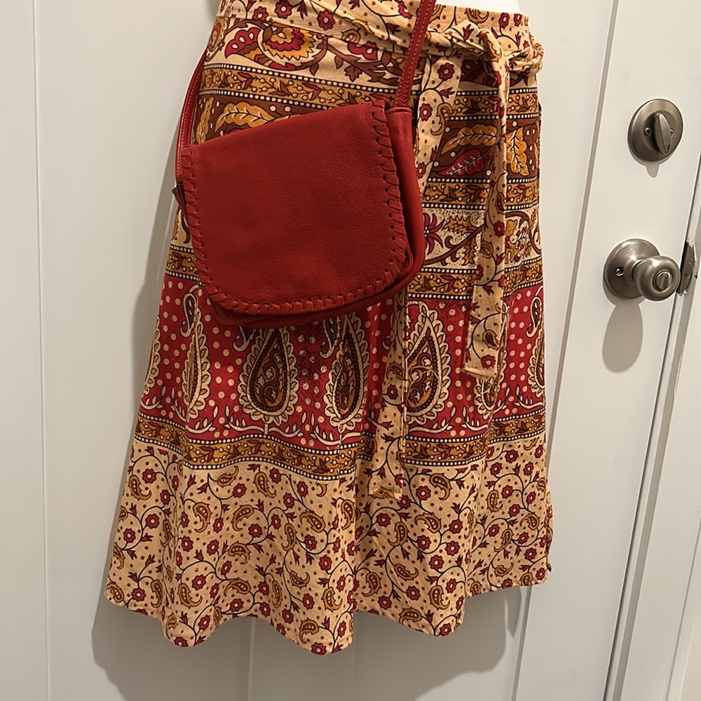 Authentic Made in India Wrap Around Hippie Skirt Mid Length - Picture 3 of 16